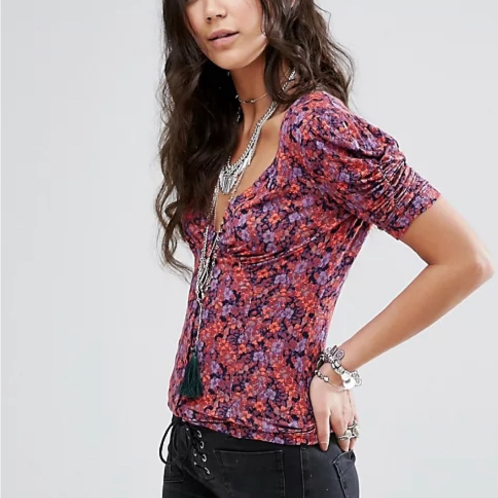 Free People Hollywood jersey corset top